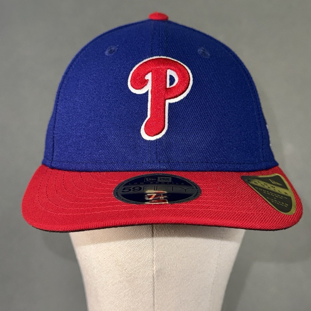 New Era 59Fifty Philadelphia Phillies OnField Fitted Hat Blue/Red Size 7 1/8